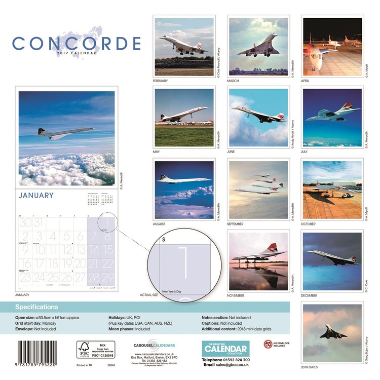 Concorde Calendriers 2024 Achetez sur Europosters