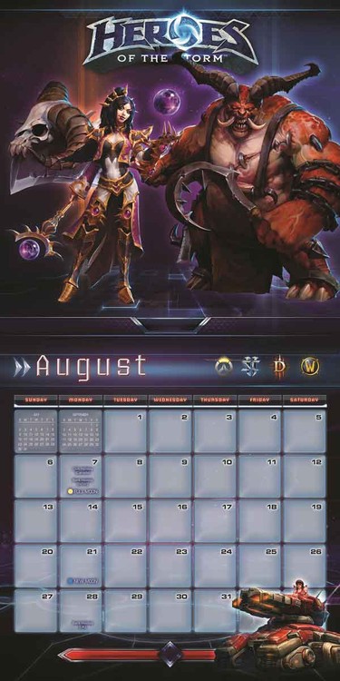 Heroes Of The Storm - Calendriers 2017 | Achetez Sur Europosters.fr