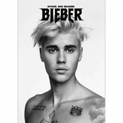 Justin Bieber Calendrier mural 2021 Grand format A3
