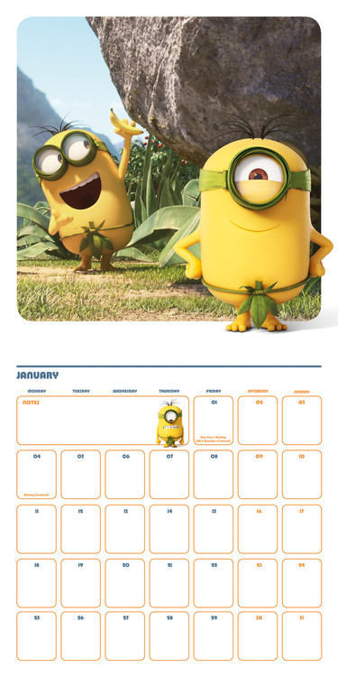 Minions Calendrier 2020