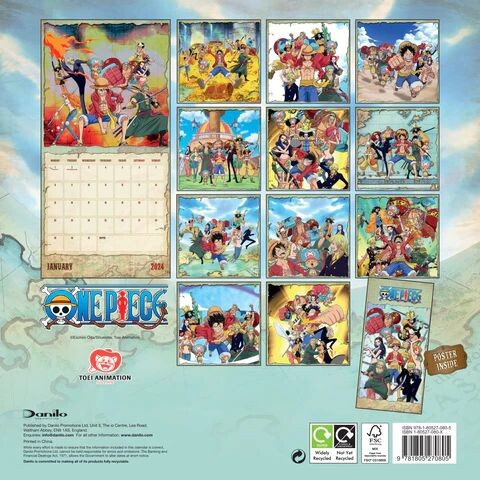 Calendrier 2024 One Piece Anime