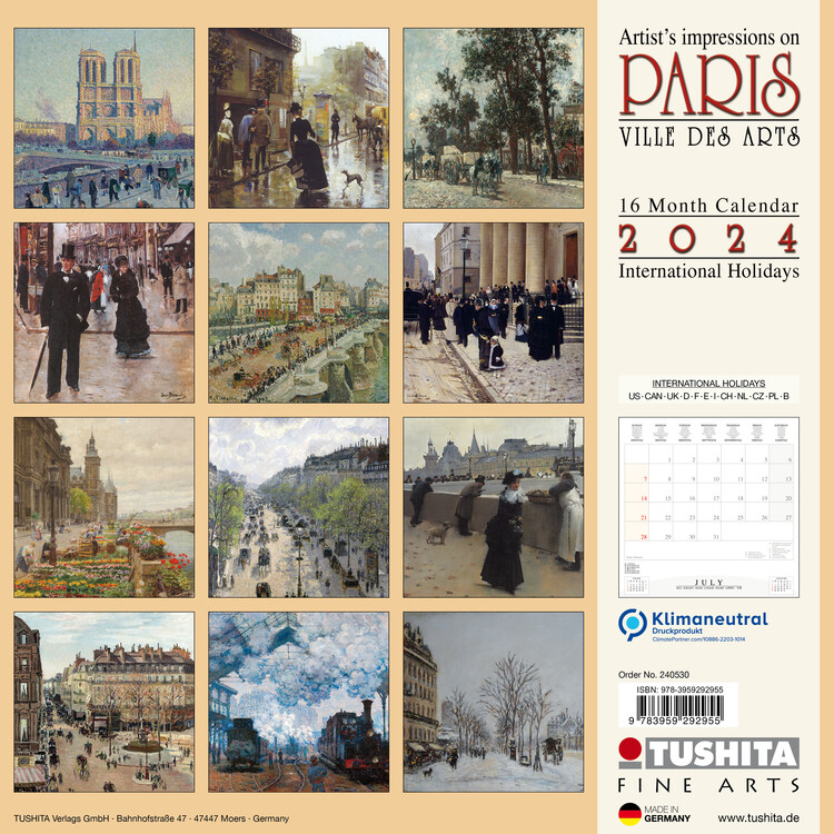 Affiches ferroviaires vintage Calendrier 2024 