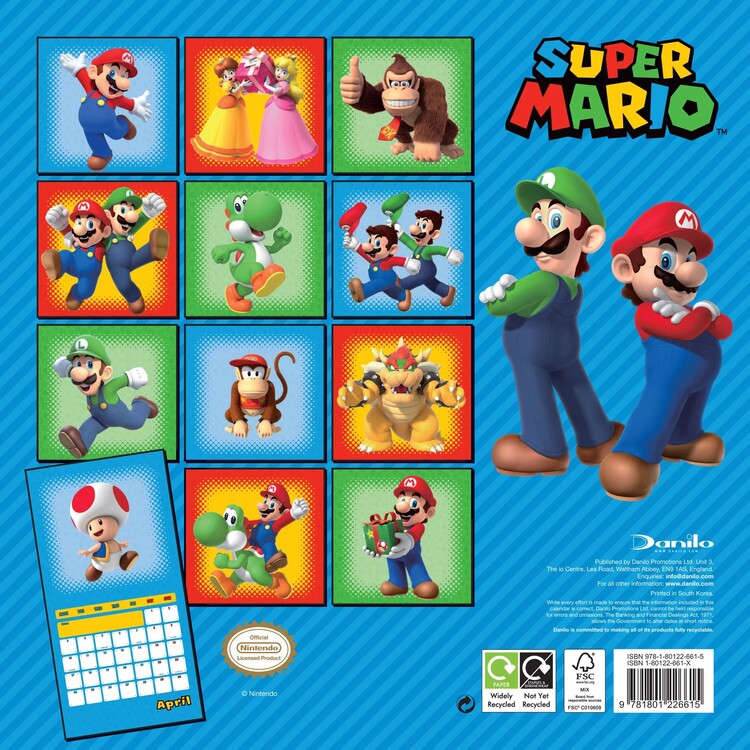 Super Mario 2023 - Calendriers 2023