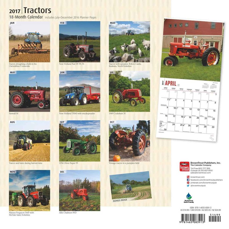 Calendrier des tracteurs Vintage 2024