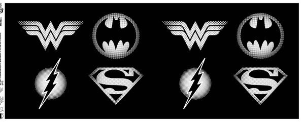 dc comics logos cană