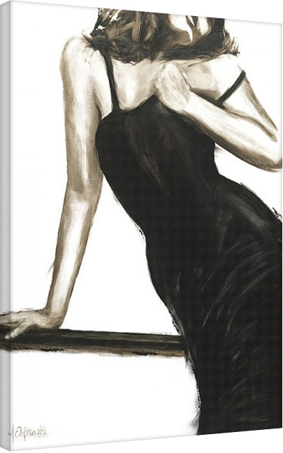 Print op canvas Janel Eleftherakis - Little Black Dress III