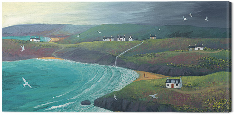Obraz na plátne Jo Grundy - Coastal Hills