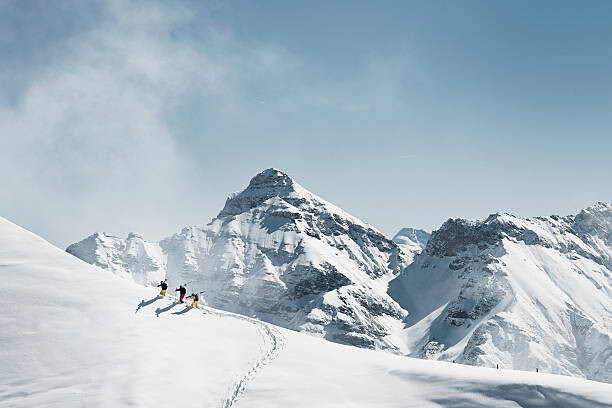 Canvas Print backcountry skiing