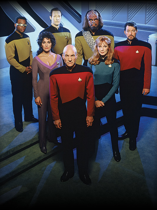 Canvas print Star Trek: The Next Generation - Enterprise Officers