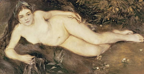 Schilderij op canvas A Nymph by a Stream, 1869-70