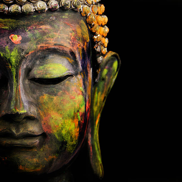 Schilderij op canvas Colorful Buddha
