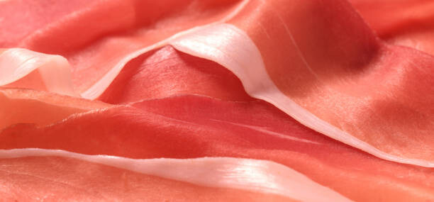 Obraz na plátne cured ham macro