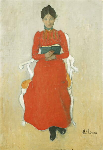 Schilderij op canvas Portrait of Dora Lamm, c.1900