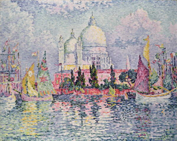 Schilderij op canvas Santa Maria della Salute, 1908