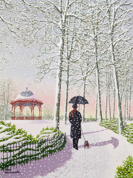 Schilderij op canvas Solitary Stroll