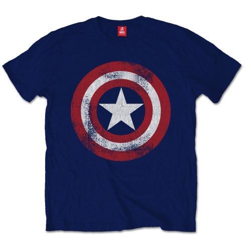 T-shirt Captain America - Distress Shield
