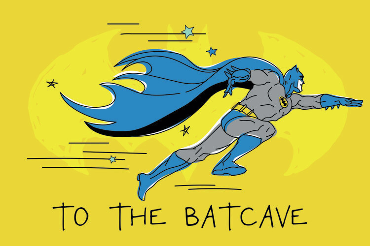 Carta da parati Batman - To the batcave