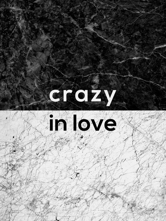 Carta da parati Crazy In Love Quote