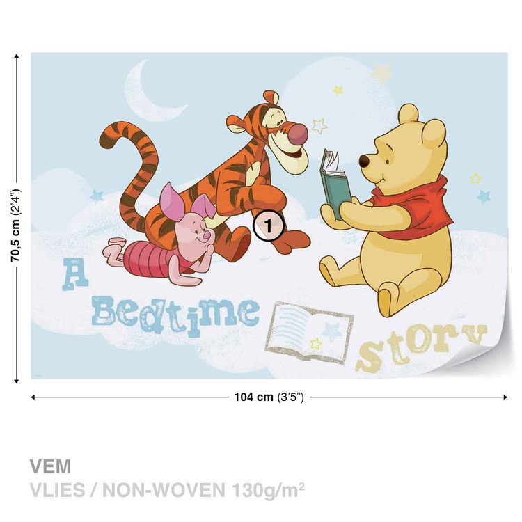 Carta da parati - Disney Winnie Pooh Pimpi Tigro Ih-Oh