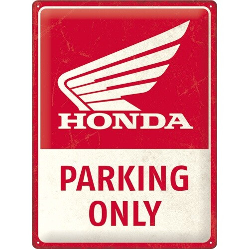 Targa in metallo Honda Parking Only