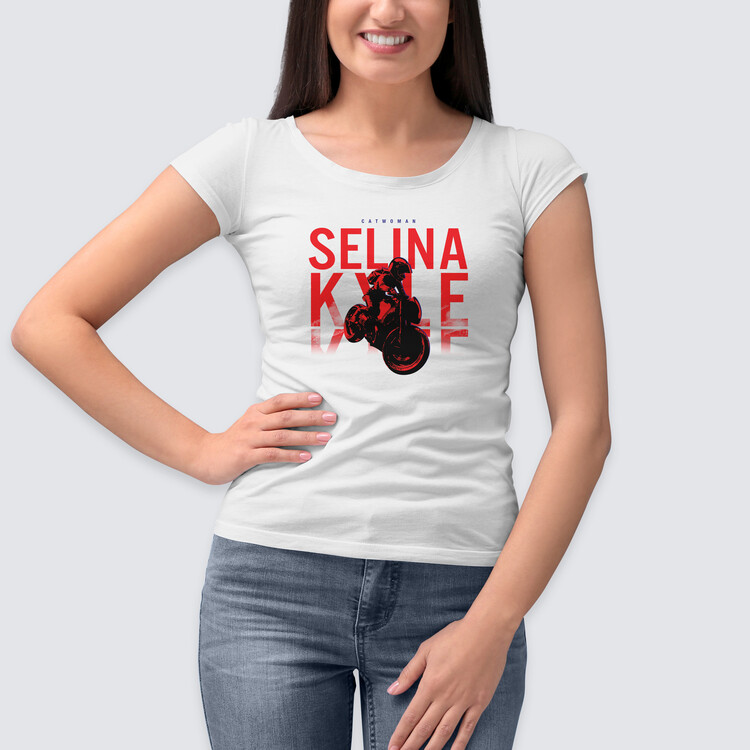 T-shirt Catwomen - Selina Kyle Bike