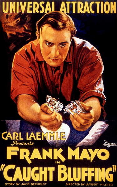 Klistermärke Caught Bluffing, 1922