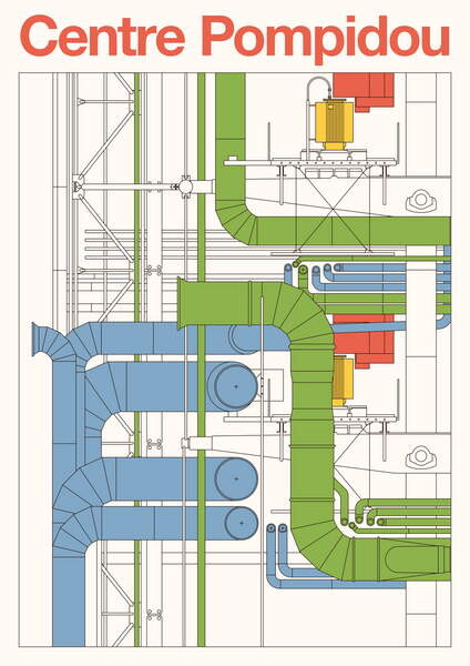 Tričko Centre Pompidou, 2023