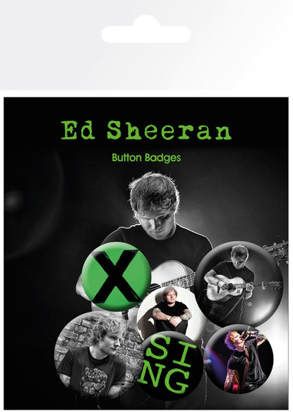 bronce Equipo Atticus Set de chapas Ed Sheeran - Singer | Ideas para regalos originales
