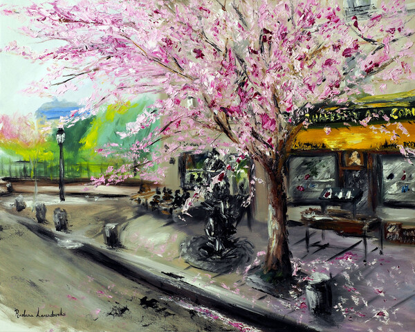 Samolepka Cherry Blossoms by Shakespeare & Company Paris, 2021