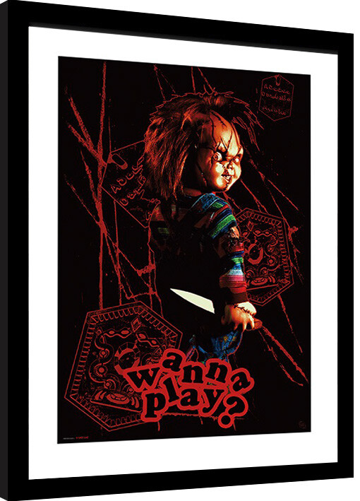 Ingelijste poster Chucky - Wanna Play