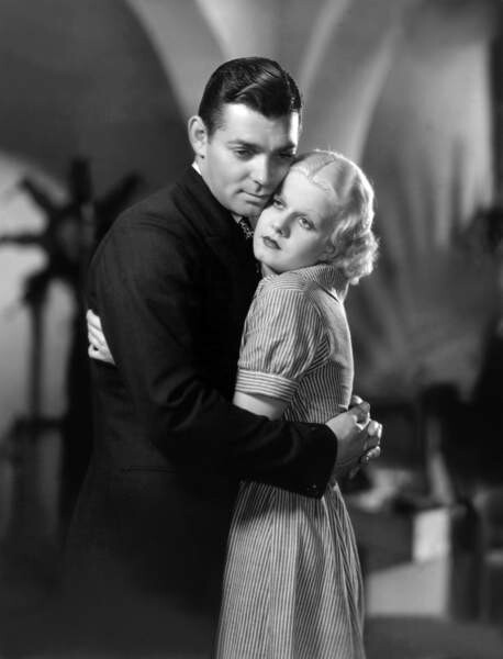 Samolepka Clark Gable and Jean Harlow