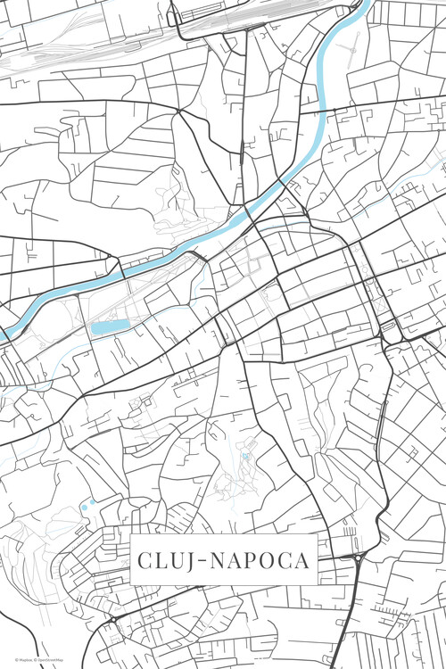 Autocolant Cluj Napoca white