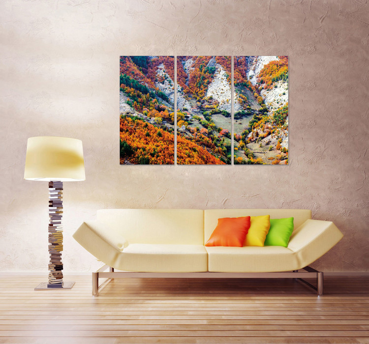 Color mountainous landscape Obraz