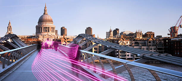 Samolepka connection with dynamic  fibre optic light trail