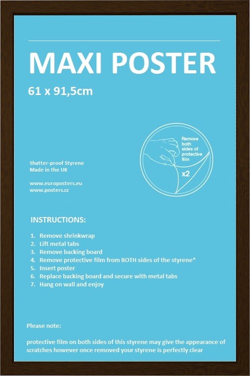 Cornice per maxi poster fogli e illustrazioni dimensioni 61x91,5 CM