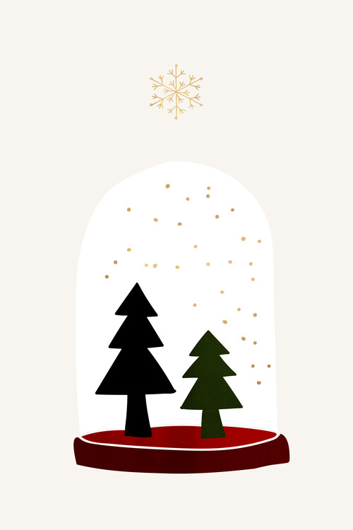 Samolepka Dancing Snowflakes