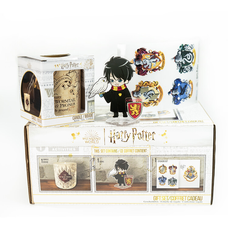 Dárkový set Candle + Stickers - Harry Potter