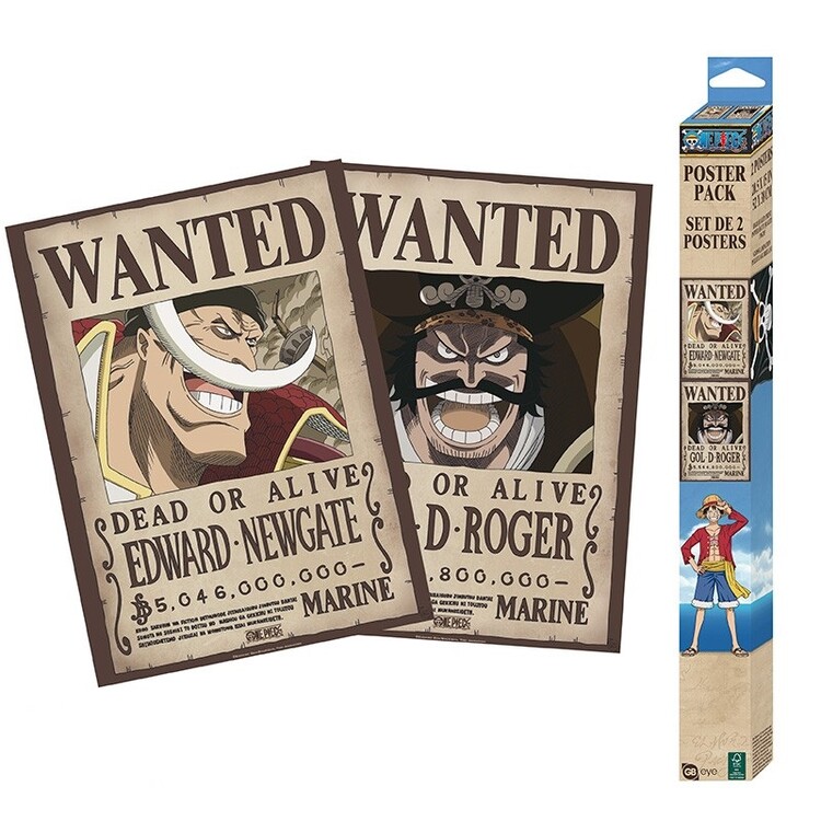 Dárkový set One Piece - Wanted Roger & Whitebeard