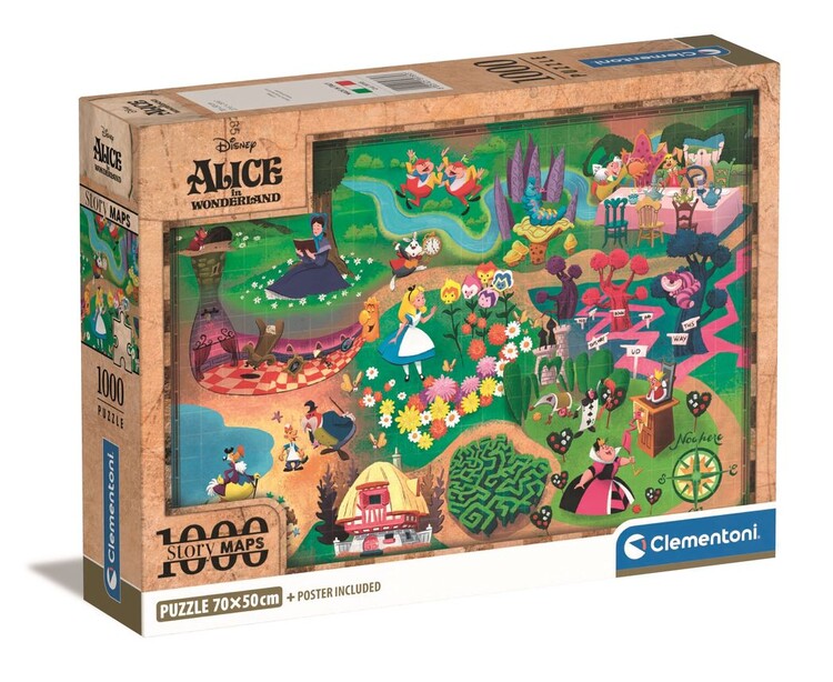 Jigsaw puzzle Disney Maps - Alice | Tips for original gifts | UKposters