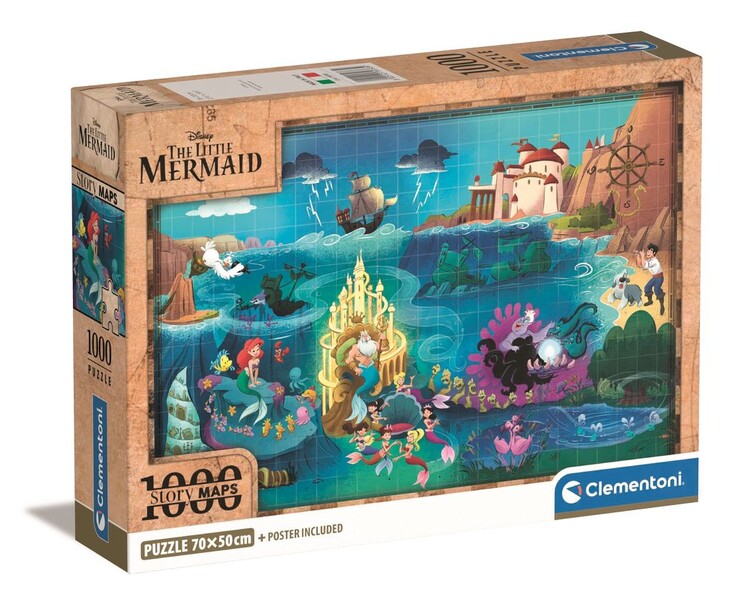 Puzzle Disney Maps Little Mermaid Originelle Geschenkideen