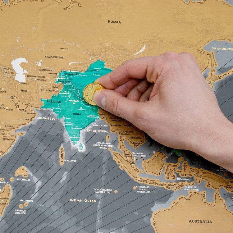 Stírací mapa World X Edition