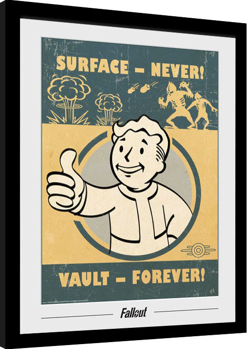 Poster incorniciato Fallout - Vault Forever