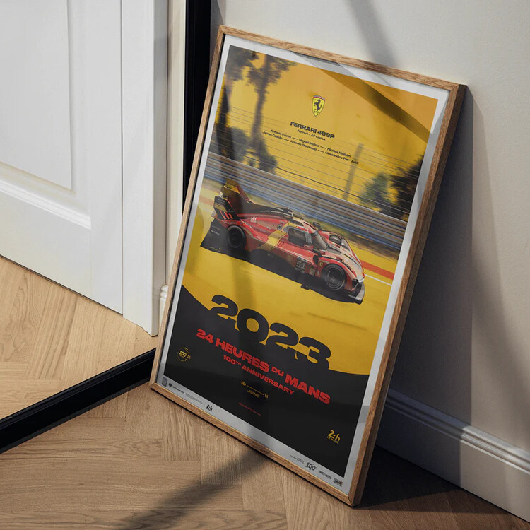 Umělecký tisk Ferrari 499P - 24h Le Mans - 100th Anniversary - 2023