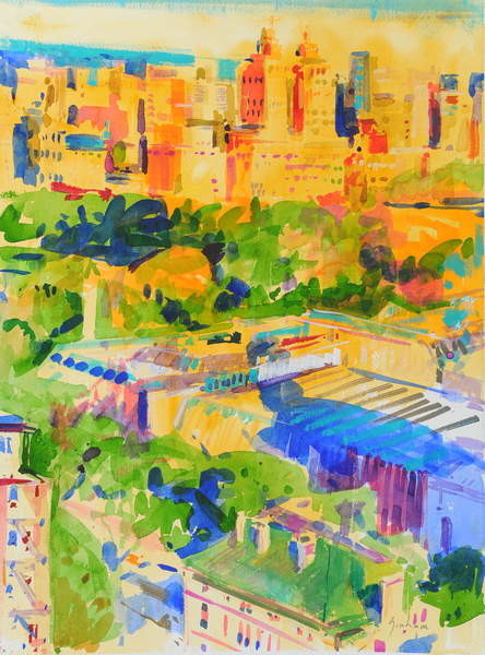 Samolepka Fifth Avenue shadows over the Metropolitan