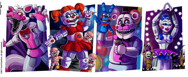 Tasse Five Nights At Freddy S Sister Location Characters Idees De Cadeaux Originaux