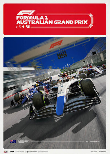 Umělecký tisk Formula 1® - Australian Grand Prix - 2024