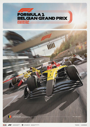 Umělecký tisk Formula 1® - Belgian Grand Prix - 2024