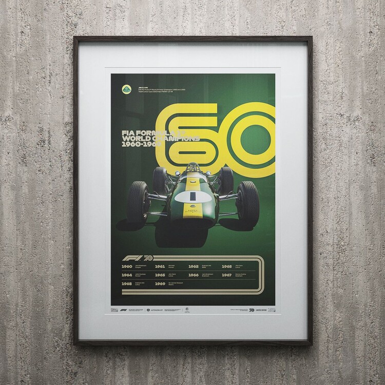 Umělecký tisk Formula 1 Decades - 60's Lotus