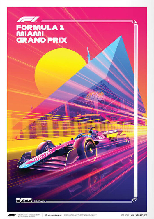 Umělecký tisk Formula 1 - Miami Grand Prix - 2023