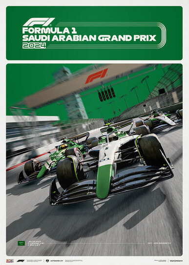Umělecký tisk Formula 1® - Saudi Arabian Grand Prix - 2024